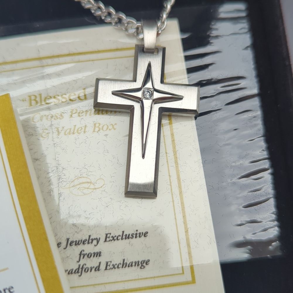 Cross Necklace "Blessings For My Son". - Picture 4 of 6